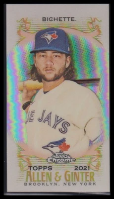 2021 Topps Chrome Allen & Ginter Bo Bichette  Topps Allen & GinterMini   61 - Image 1 of 2