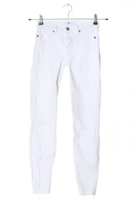 7 FOR ALL MANKIND Vaquero pitillo Mujeres Vaquero Talla EU 32 blanco look casual - Imagen 1 de 4