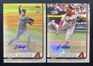 Lot(2) 2019 Topps Update Jon Duplantier SP & SSP Rookie Auto! Selten! #US244 - Bild 1 von 2