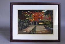 IDO MASAO "Autumn in Eigenji Temple" 1986 Signed AP Original Woodblock Print Art