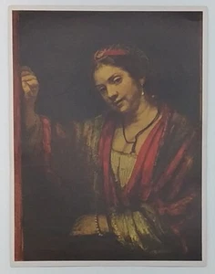 Vintage Art Print - Portrait Of Hendrickje Stoffels by Rembrandt - Picture 1 of 2