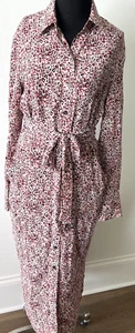 NWT EQUIPMENT Femme Jarvisse SILK Midi Multi Print Dress - Sz Small $575 - Picture 1 of 8