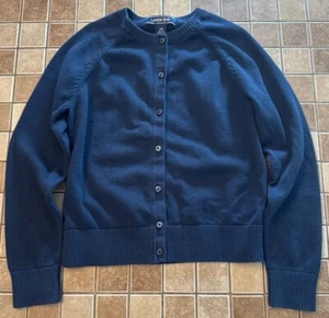 Girls Lands' End Cardigan Size S (7-8) Blue - Picture 1 of 4
