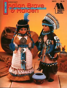 Crochet Indian Brave & Maiden | Annie's Attic 8B072 - Picture 1 of 2