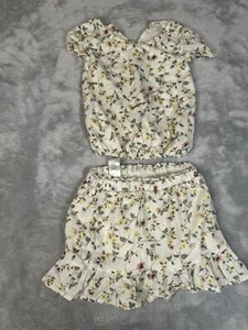 Chelsea And Violet Floral Shirt And Skirt Sz 4 T - Picture 1 of 5