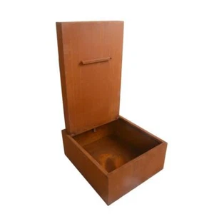 Gartenbrunnen Springbrunnen Wasserfall Wasserlauf Zierbrunnen Rost 77x66x128 cm - Bild 1 von 8