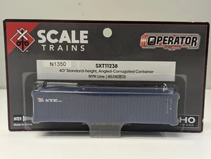 Scaletrains SXT11238 40' standar-height Container angled-corrugated NYK line - Picture 1 of 1