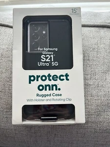 Funda protectora resistente Samsung para Galaxy S21 Ultra 5G - negra - Imagen 1 de 16