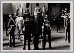 Military Photo Print Unknown Hussars Regiment In Ceremonial Uniform - Picture 1 of 2
