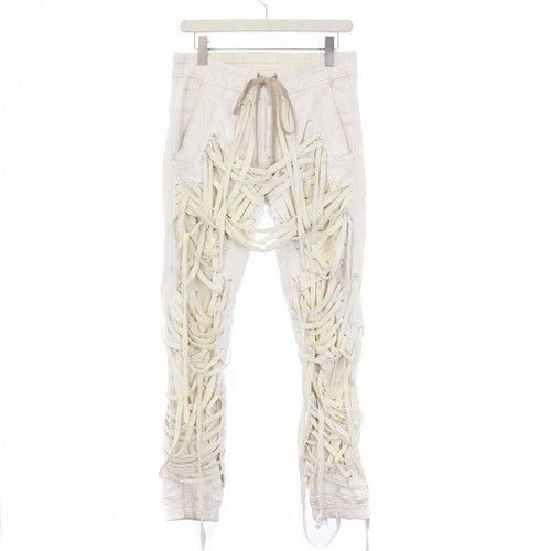 Rick Owens 22SS THOMAS JOGGER MEGA RACE PANTALONI JOGGER RIVESTITI EASY 46 S usati f7c3