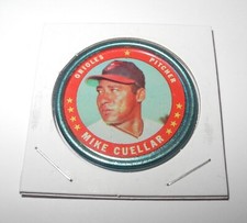 1971 Topps Baseball Coin Pin #150 Mike Cuellar Baltimore Orioles NEAR MINT