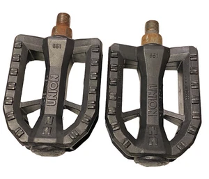 Vintage Union 651 BMX Bike Pedals Made In USA 1/2" - Picture 1 of 19