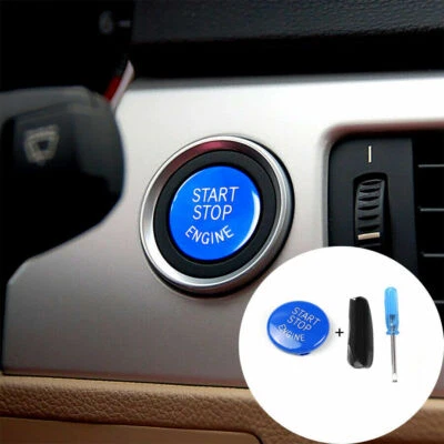 For 2005-2011 BMW 3 Series E90 E91 E92 E93  Blue Start Stop Switch Button Cover - Изображение 1 из 4