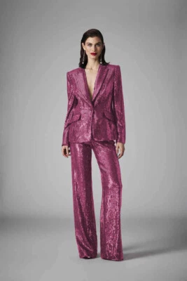 Moda Traje Para Mujer Lentejuelas Brillantes Madre de la Novia Invitada Noche Fiesta Baile de graduación Foto 1 de 4