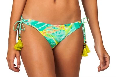 Radio Fiji Women's Bird Of Paradise Santalvo Tie Side Pant Swim Bottom Size M - Image 1 of 2