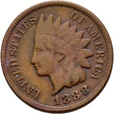 USA Indian Head 1 Cent 1888 Kupfer 3 g  Original #SAS227