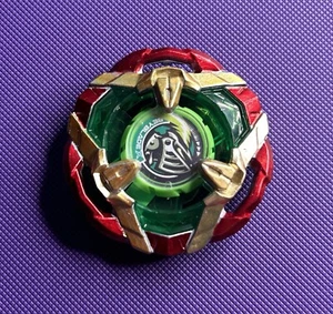 Custom Red Gold Green Helm Knight Painted Blade Beyblade X Hasbro - Bild 1 von 4