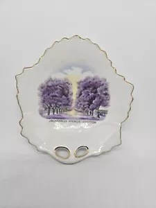Vintage Souvenir Dish Early View Of Jacaranda Avenue Grafton - Bild 1 von 3