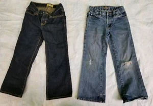 FREE SHIPPING! 2 pair set. OLD NAVY Boys Size 6 Boot Cut Jeans. - Picture 1 of 7