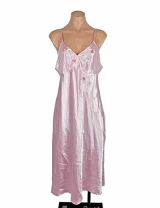Vestido Camisón Babydoll Segunda Piel Aceitoso Sissy Satinado DE COLECCIÓN Bordado L - Imagen 1 de 12