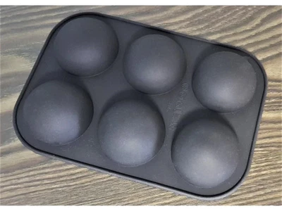 Muffinform Backform  Mulden Halbkugel Silikon 6 x Kuchen Kuchenform  Törtchen - Bild 1 von 2