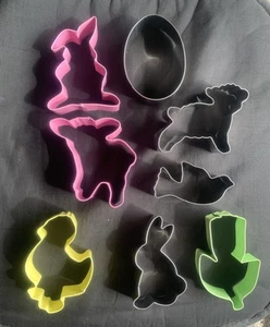 Ausstechformen Plätzchen Ostern - Blume - Hase - Küken - Schaf - Taube - 8 Stück - Bild 1 von 1
