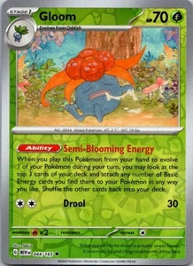 Gloom Reverse Holo Poco Common SV: Escarlata y Violeta 151 044/165 Casi Nuevo - Imagen 1 de 2