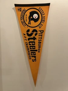 Pittsburgh Steelers Wimpel AFC Champions Near Mint Vintage 1980 Super Bowl XIV�� - Bild 1 von 7