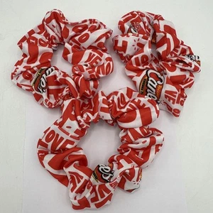 3 Raising Cane’s Chicken Fingers Hair Tie Scrunchie Rare Red New Limited One Lov - Picture 1 of 4