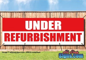 Banner Sotto Ristrutturazione Insegna Negozio o Affari PVC con Occhielli 002 - Foto 1 di 1