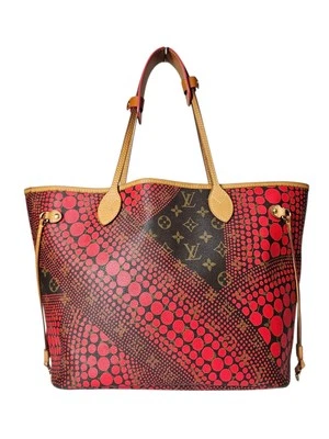 Bolso de Hombro LOUIS VUITTON Neverfull Kusama MM Ondas Rojo Lunares LDT EDTN Foto 1 de 4