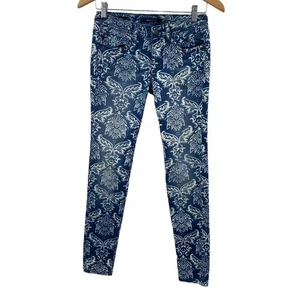 Denim Jeans Vigoss Studio Größe 25 Blumenmuster Allover Print Design - Bild 1 von 8