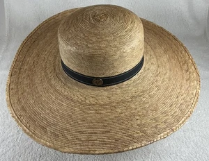 Tula Hats Austin Texas Catalina Straw Hat Hand Woven Mexico Women’s One Size EUC - Picture 1 of 12