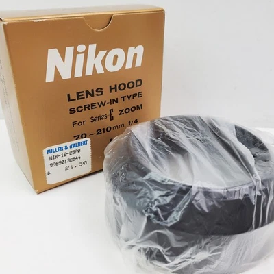 Nikon Lens Hood HN-24 Vintage Screw-In Type Series E Zoom 70-120mm f/4 Box NOS - Image 1 of 4