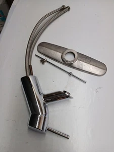 GROHE Stainless Steel/Chrome Single Handle Single Hole Bathroom Faucet - Picture 1 of 8