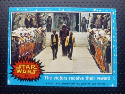 1977 Topps Star Wars Series 1 #54 The Victor's Receive Their Reward NRMT/MINT - Image 1 of 3