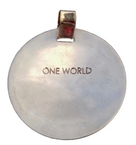 RLM Studio Sterling Silver One World Circle Pendant Robert Lee Morris - Picture 1 of 9