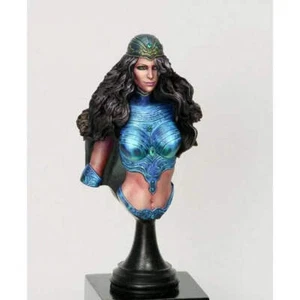 1/12 Büste Resin Modellbausatz Amazon schönes Mädchen Prinzessin Königin unbemalt - Bild 1 von 4