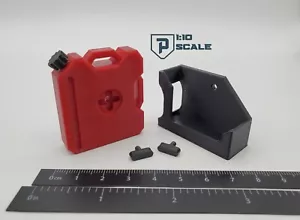 RC 1/10 Scale Gas Pack 3 Gallon RED with Mount 3D Printed Off Road Gas Can - Picture 1 of 8