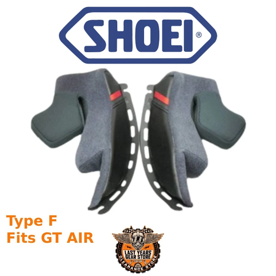 Shoei Type F Helmet Cheek Pads GT-AIR 1 35mm Motorcycle Motorbike