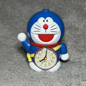 "Reloj despertador Doraemon 8"" brazo elevado levantado probado/funcionando" - Imagen 1 de 11