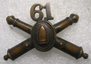 US 61° Reggimento Artiglieria Costiera Ufficiali Collare Insegna ww1 - Foto 1 di 2