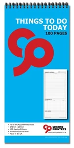 Cherry Things to Do Today Lista 297mm x 140mm 100 páginas 80gsm en espiral - Imagen 1 de 4