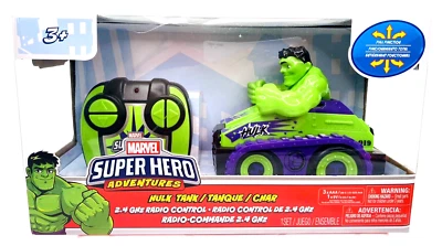 NIB Marvel Super Hero Adventures Hulk Tank 2.4 GHZ RC Vehicle Full Function 2020 - Image 1 of 4