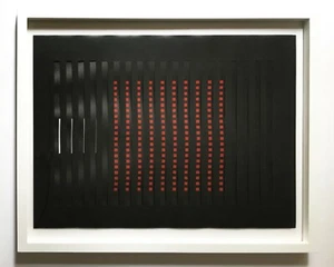 John Goodyear 1969 Signed Numbered Limited Edition 2 Sided Op Art Screenprint - Picture 1 of 10