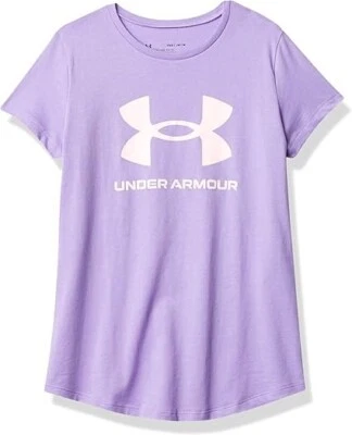 Camiseta Under Armour Niñas Estilo Deportivo Gráfico Manga Corta Talla XL Púrpura Foto 1 de 2