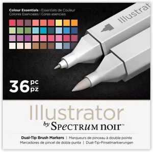 Spectrum Noir Illustrator 36pc Box - COLOUR ESSENTIALS by Crafter's Companion - Picture 1 of 4