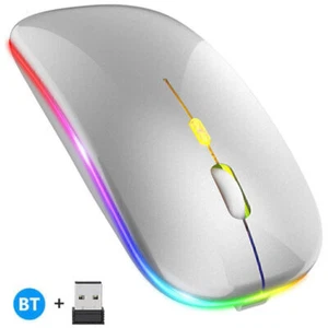 RGB Backlit Keyboard Mouse For Samsung Galaxy Tab A8 A9 Plus S9 FE S8 S7 S6 Lite - Picture 1 of 35
