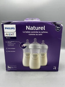 Philips Avent Natural Baby Bottle with Natural Response Nipple, Clear Brand NEW - Picture 1 of 4