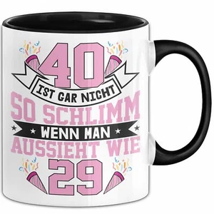40. Geburtstag Frauen Geschenkidee Kaffee-Becher Mutter Mama Geschenk Zum 40. - Bild 1 von 49